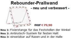 Netz-R&uuml;ckprallwand f&uuml;r das Techniktraining