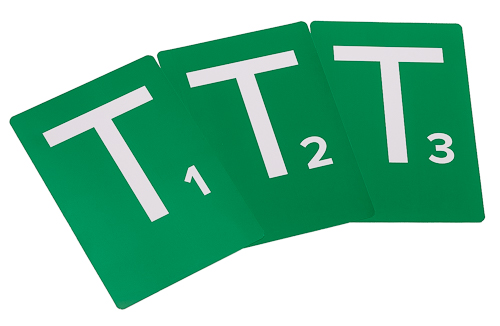 Handball Team-Time-Out Tafel (T1, T2, T3) - grün