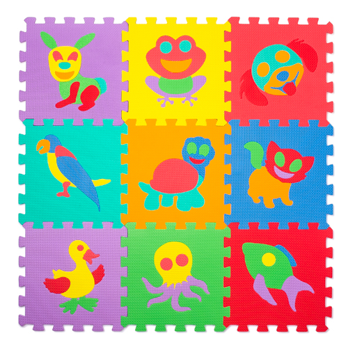 Puzzlematte (Spielmatte) 69-teilig - Tiere