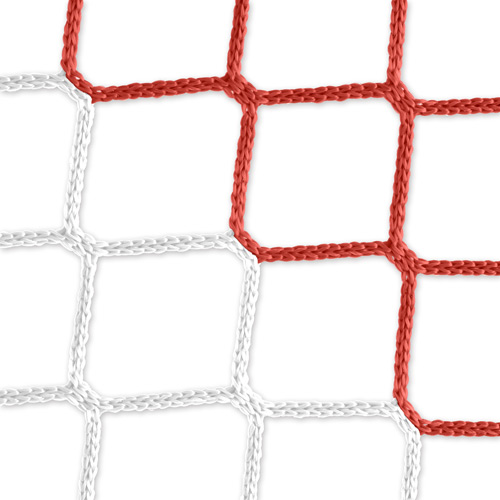 Tornetz (rot-weiß) - 7,32 x 2,44 m, 4 mm PP, 200/200 cm