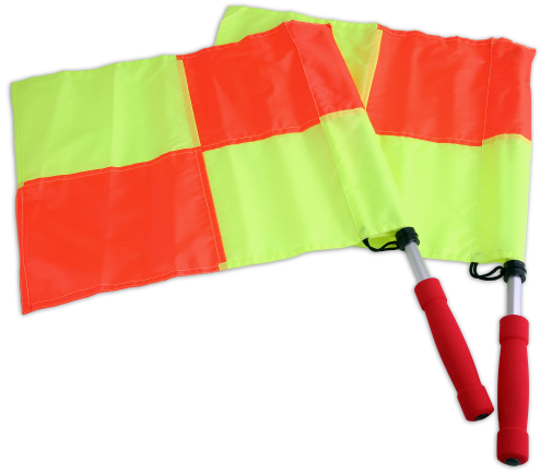 Linesman flags - set of 2 referee flags