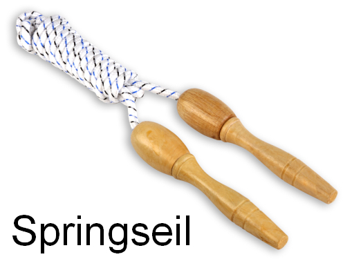 Springseil - mit Holzgriffen