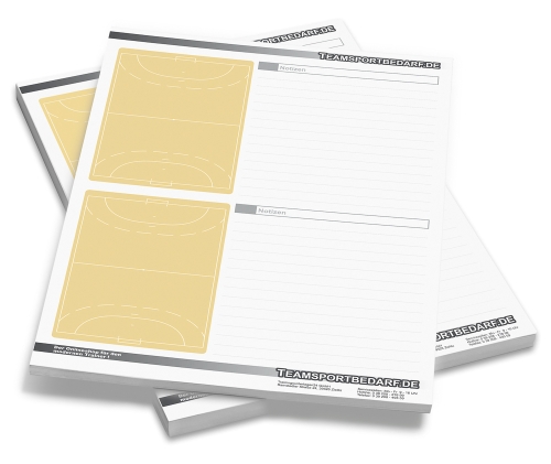 Bloc notes per la pallamano DIN A4 - 50 fogli